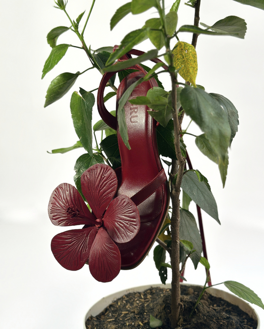 Gumamela Heels in Sangria