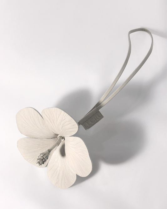 Gumamela Charm in Shell White