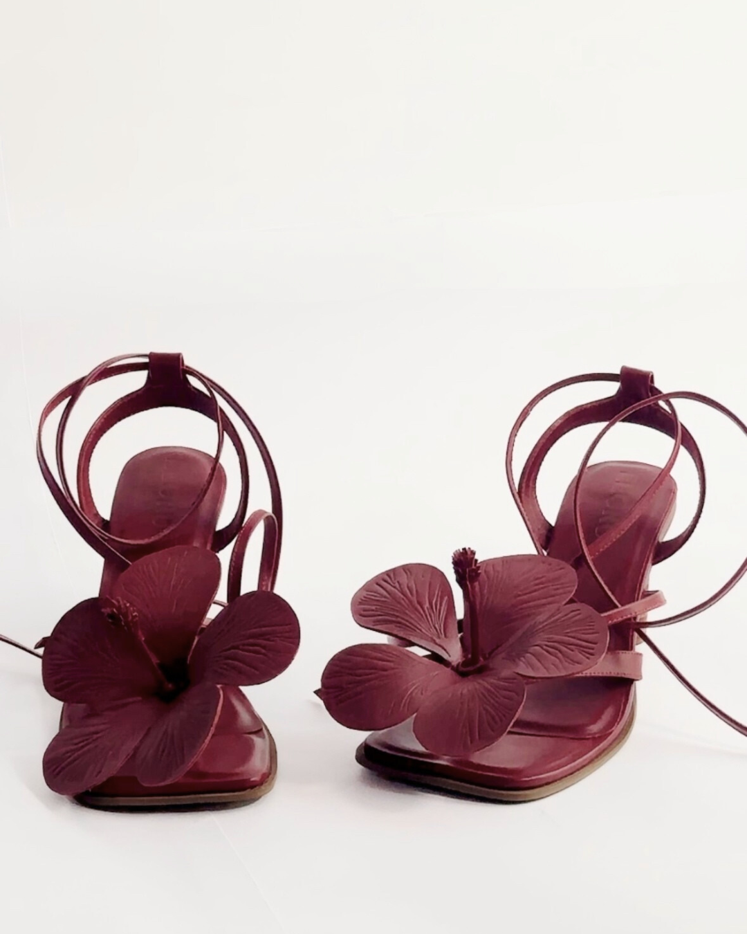 Gumamela Heels in Sangria