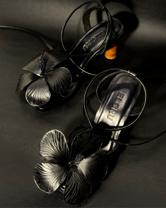 Gumamela Heels in Noir